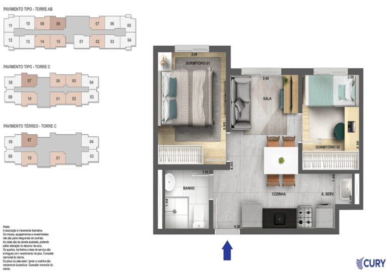 2 Dorms. 32,15m²